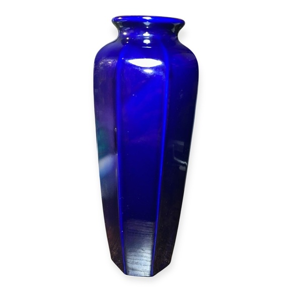 Vintage Japanese cobalt blue porcelain vase - Picture 4 of 11